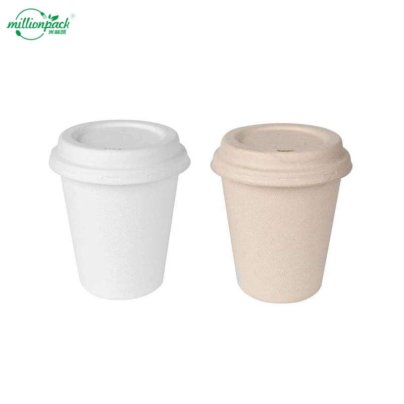 Экологичная кофейная чашка 400 мл из багассы