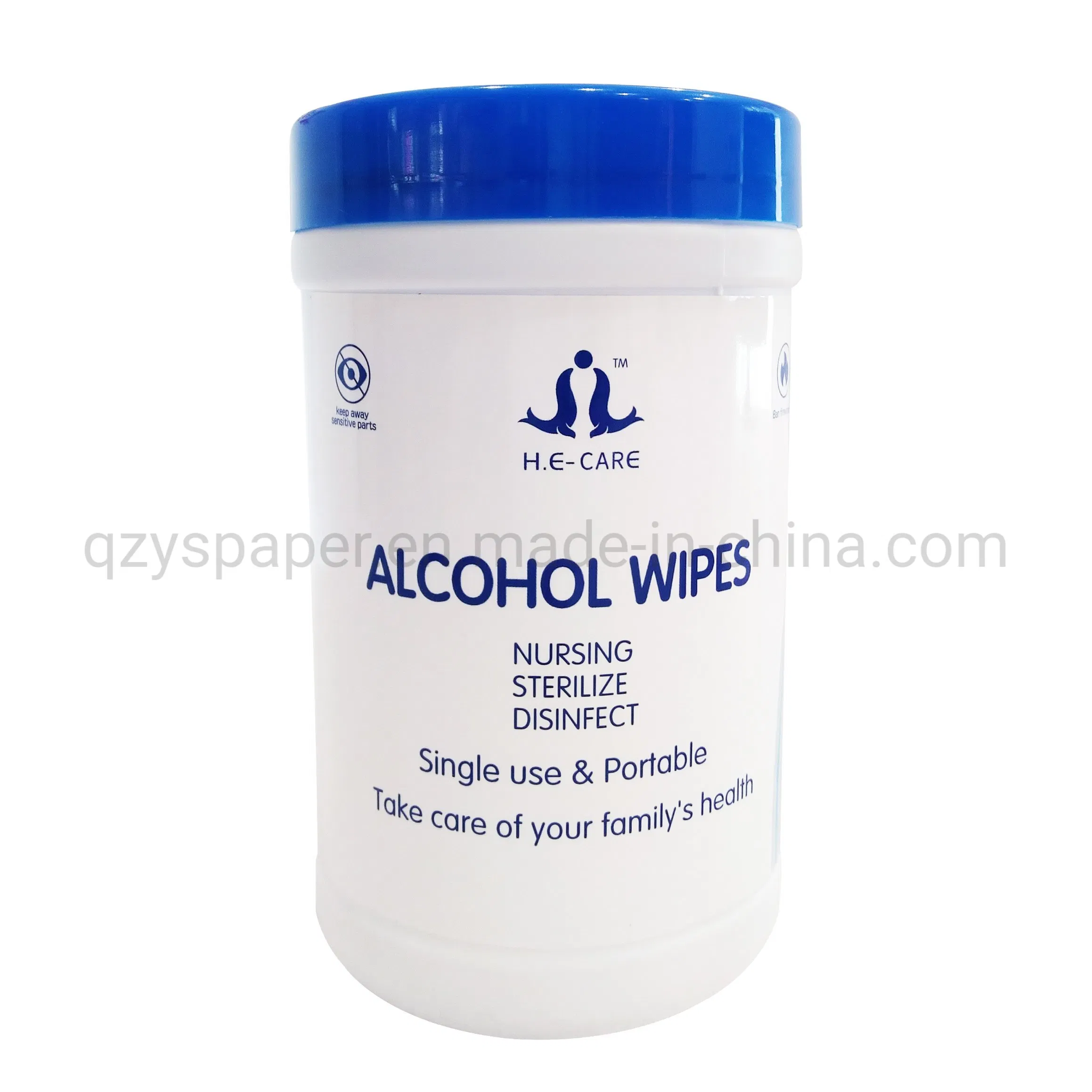 Antibacterial 50PCS 80PCS 100PCS Barrel Package Wipes Sanitizer Disinfectant Hygiene Hand Cleaning Baby Cleaning Wet Sterile Wipe for Hospital Public Place