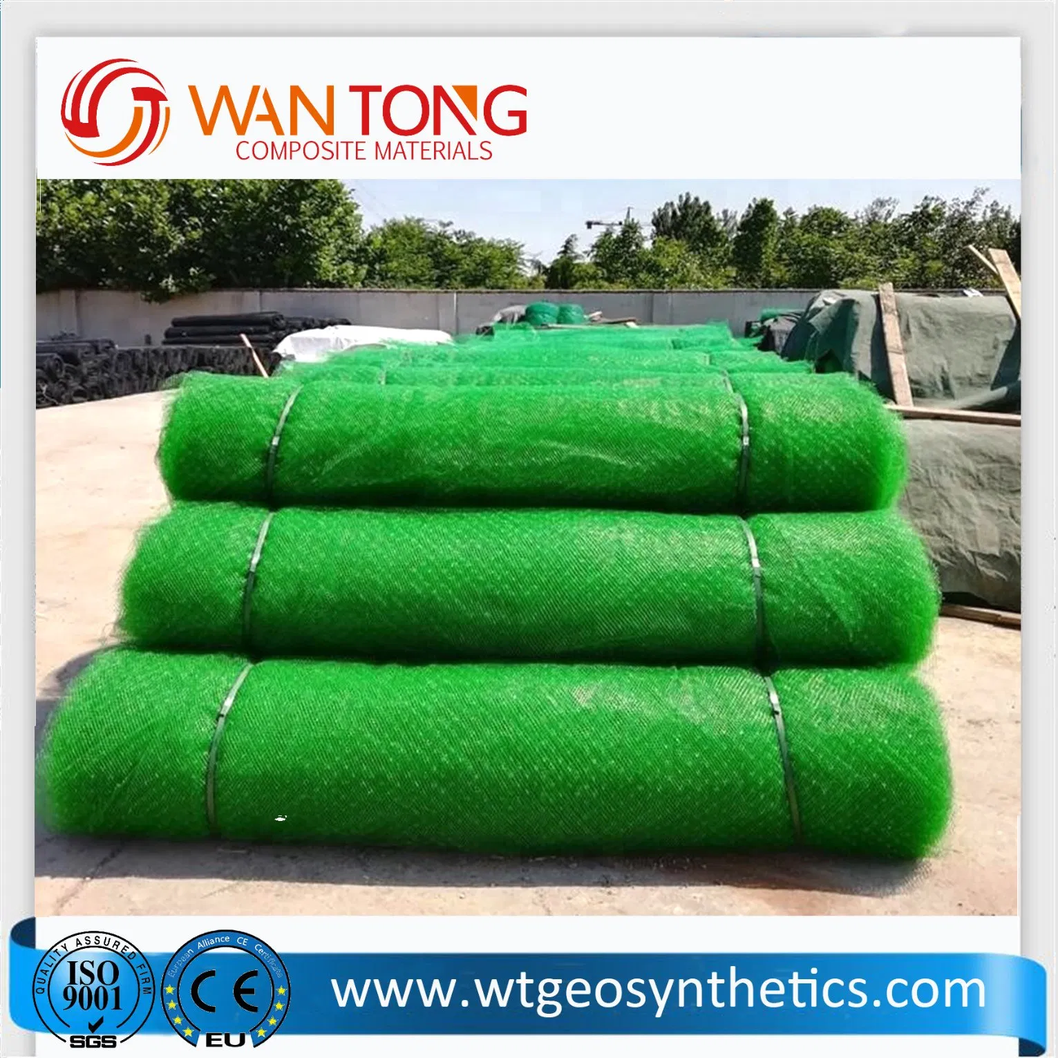 PE Material/100% Virgin/Soil Erosion Control/Low Cost 3D Geomat