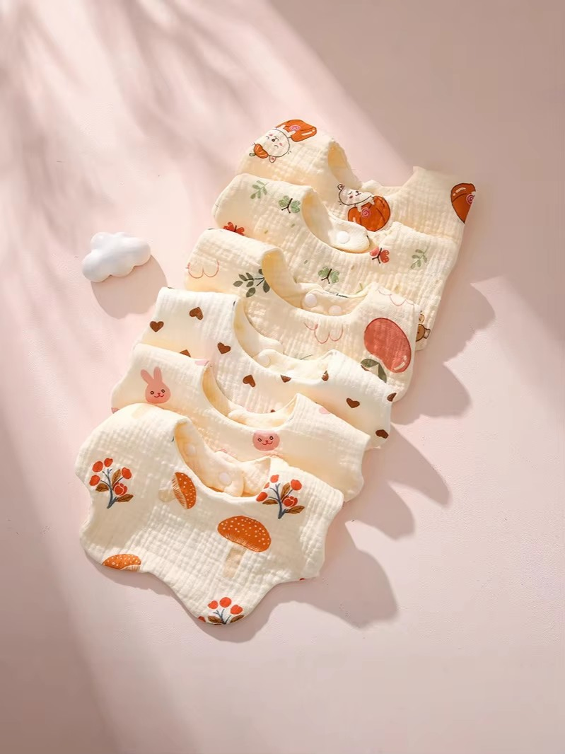 Saliva Wipes, Class a Baby Bibs, Pure Cotton Gauze, Soft and Adjustable, Wholesale Infant Products, Children's Bibs