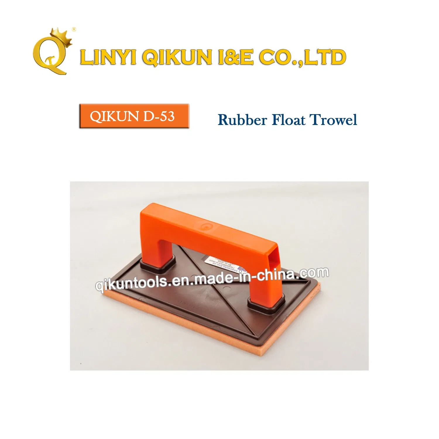 D-49 Construction Decoration Paint Hardware Hand Tools Plastic Handle Board Rubber EVA Bottom Rubber Float Trowel