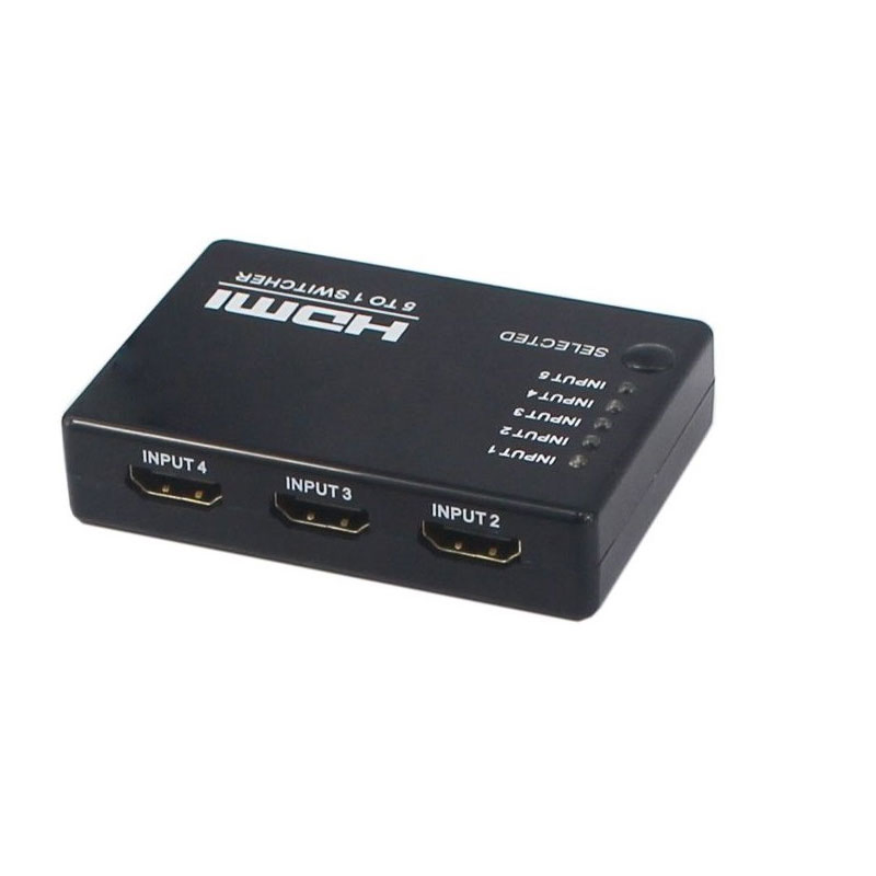 5-Port HDMI Switcher with 1080P Resolution and Remote Control