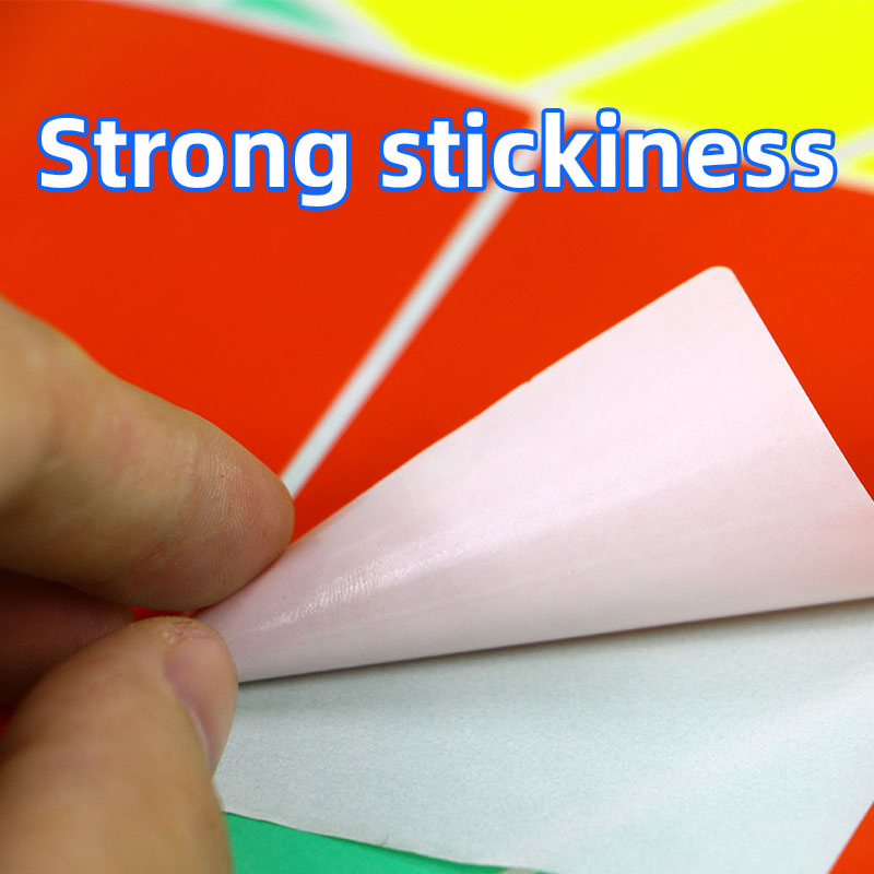 500 Pieces Rectangular Colored Coding Barcode Label Colored Name Tag Adhesive Label