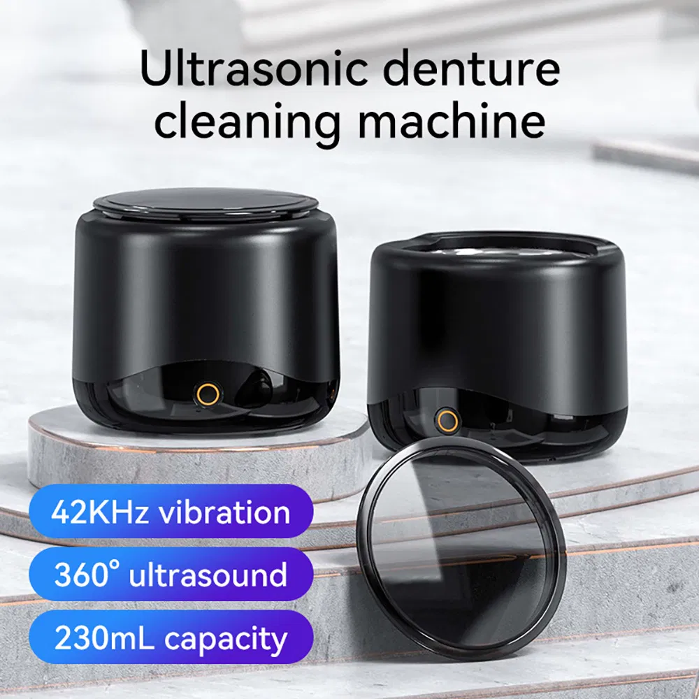 Portable Full-Automatic Ultrasonic Cleaning Machine Invisible Braces Cosmetic Brush Washer Cleaner