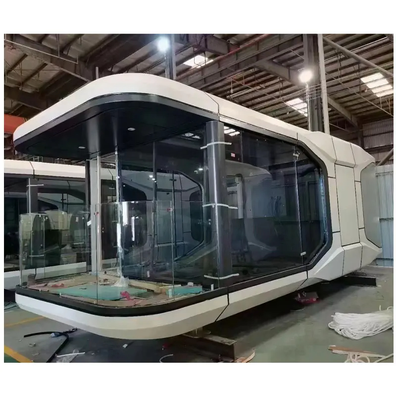 Space Capsule Mobile Hotel Prefabricated Modular Container House with Kitchen Bathroom