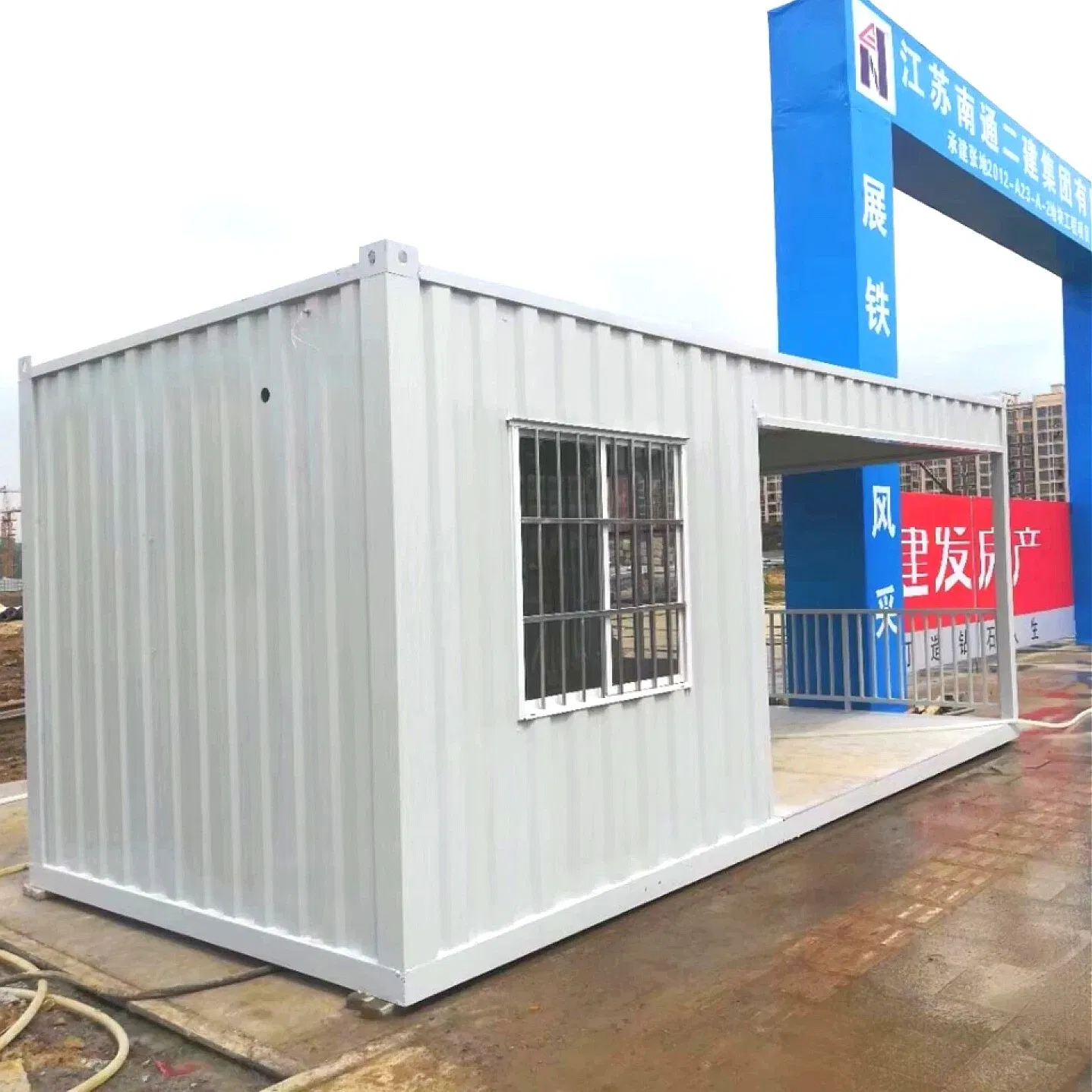 Detachable Easy-Installing Security Channel Access Control Container House