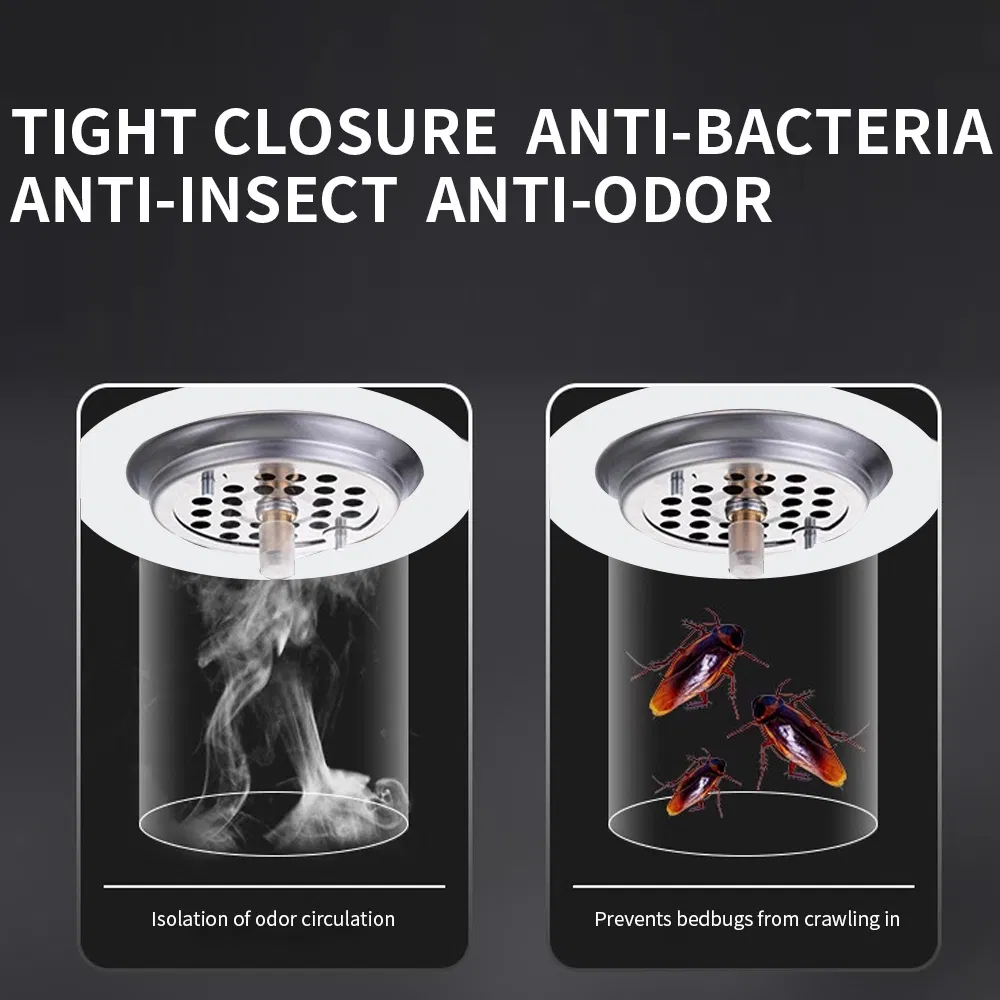 Ralo Intelligent Click up Floor Drain Round 15 X 15 Stainless Steel Chrome Drainer