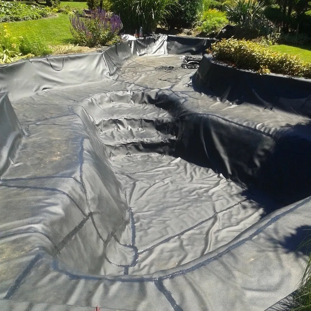 0.25mm-3.0mm ASTM Impermeable Waterproof Pond Liner Waterproof Sheet Fish Farm Black Color Plastic HDPE Geomembrane