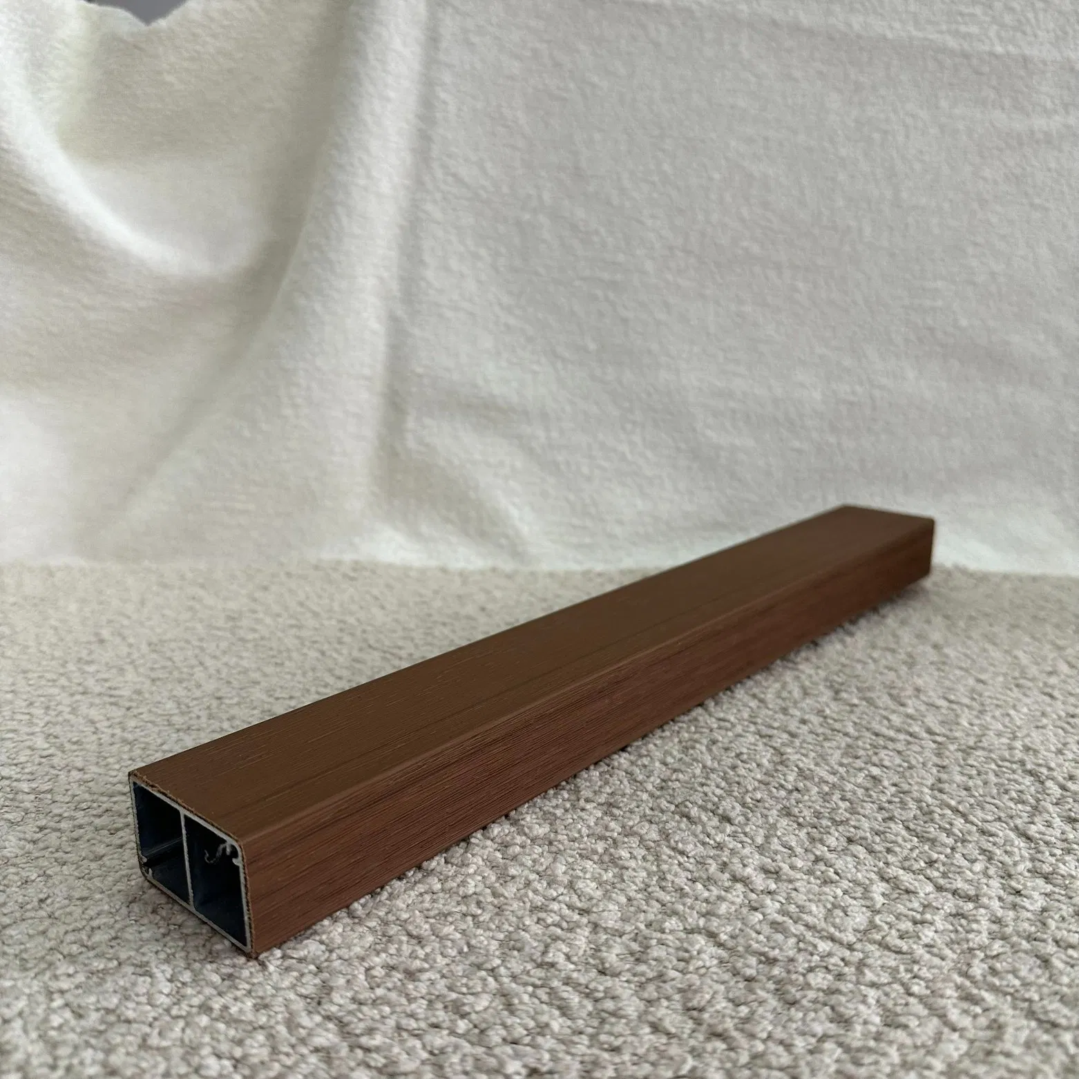 Space-Saving WPC Louver 50mm by 30mm Dimension Primary Shading and Privacy Feature