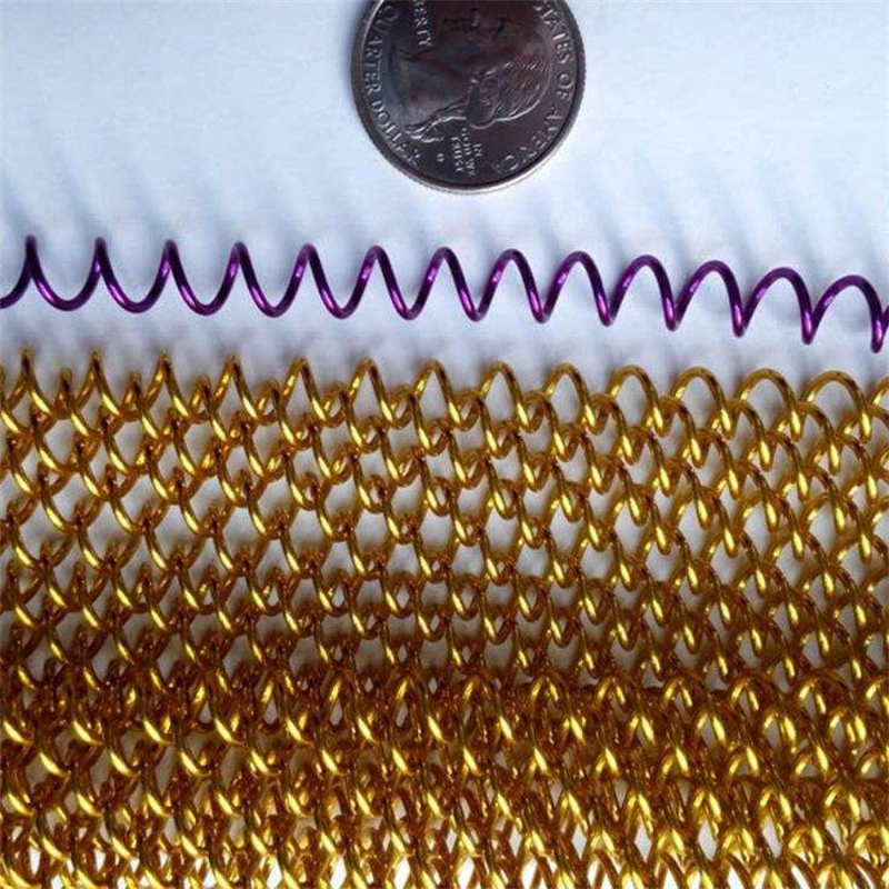 Luxury Golden Woven Metal Mesh Curtain Fluorocarbon Coated for Five-Star Hotel Banquet Hall Stage Backdro