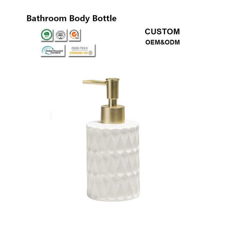 250ml Portable Bathroom Ceramic Bottle for Travel Business Trip Amenities