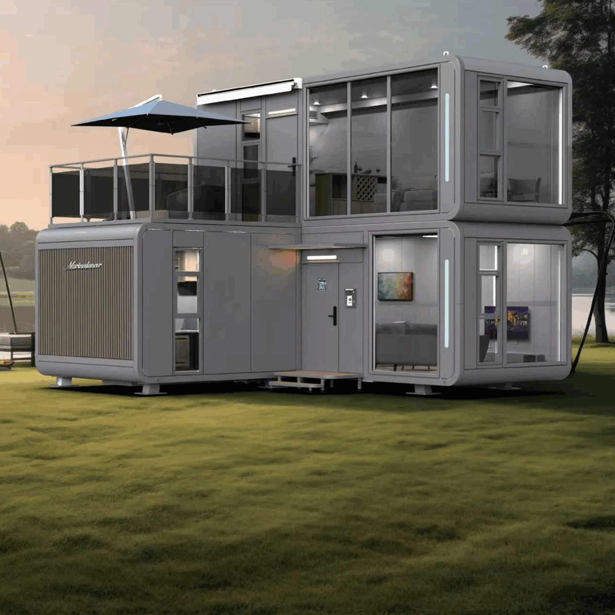 Customizable Modular Capsule House with Flexible Layout Options for Personalized Space Design
