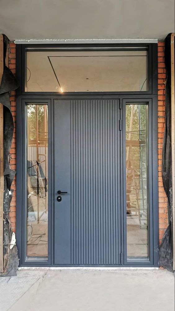 Customized Exterior Entrance Entry Other-Doors Metal-Door Metallic Stainless Steel Armored Aluminum Modern Security-Door Composite-Door Residential
