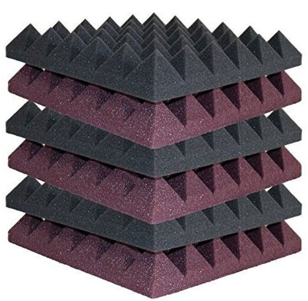 Factory Wallpaper Soundproofing Foam 3D Panel Sound Pyramid Sound Absorption Foam Acoustic Panel for Studio Office Soundproof