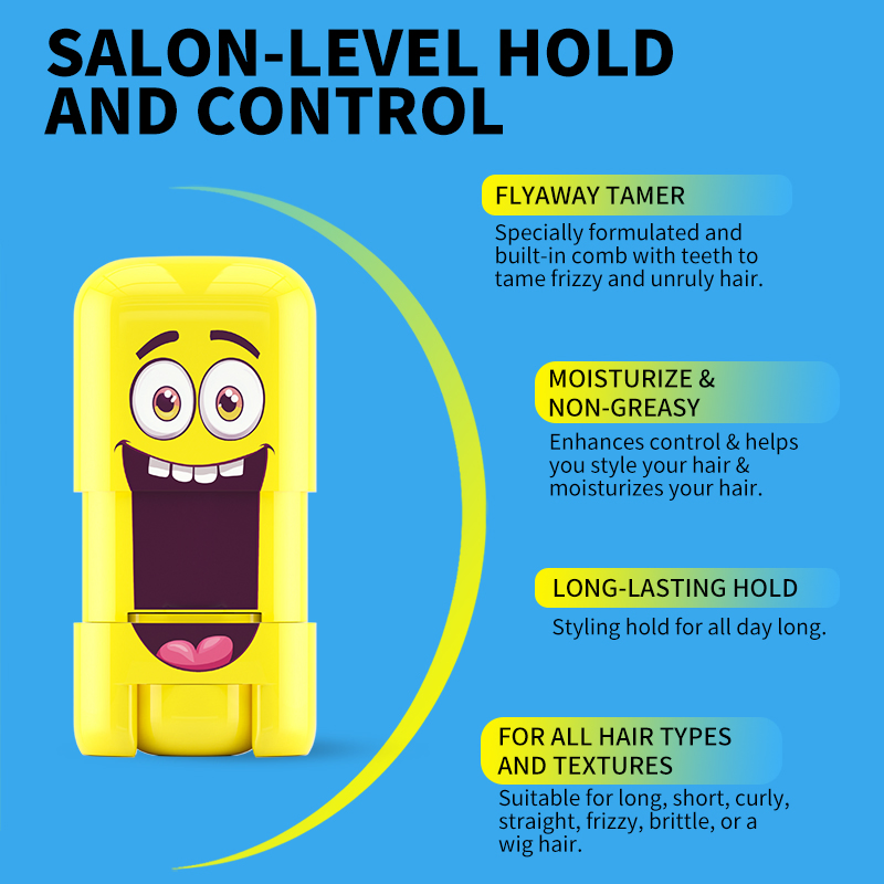 Anti Frizz Hair Edge Control Non-Greasy Mini Hair Wax Stick