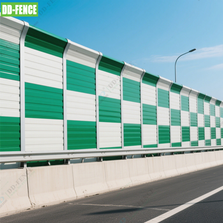 Singapore High Speed Sound Absorption Barrier Acrylic Sheet Noise Barrier Soundproof Aluminum Fence Wall Acoustic Panel Sound Barriers for Highway Railways Road