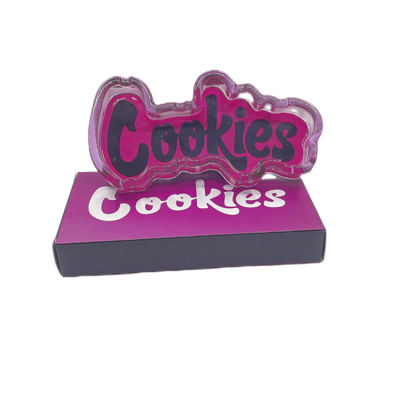 New Cookies LED Special-Shaped Luminous Light Innovative Gift Resin Smoking Ashtray