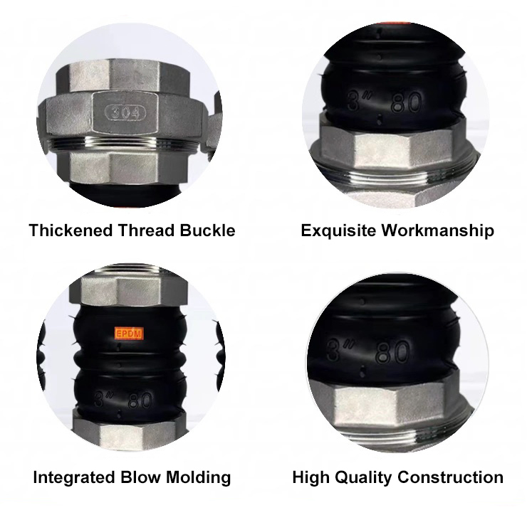 Rubber Expansion Joint Rubber Compensator Union Type Rubber Hose