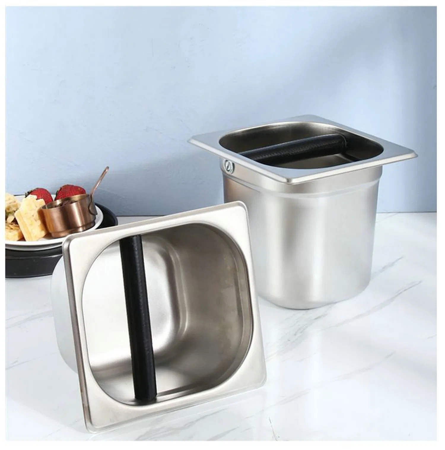 Gn Pan Using as Stainless Steel Coffee Grounds Bucket