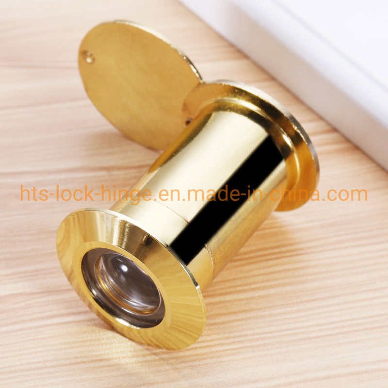 Brass Door Viewer 200 or 220 Degree Wide Angle with Rotating Privacy Cover Door Viewer