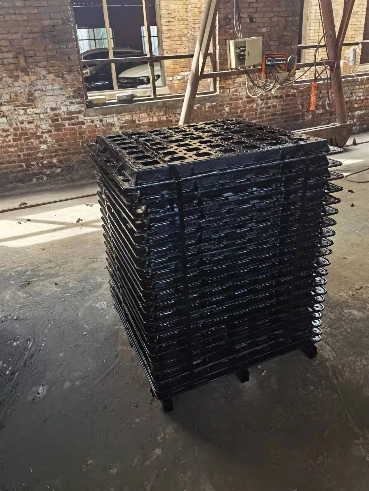 Flat Grating 920X920mm Co 765X765mm H50mm Carbon Drain Trench Cover Plate Water Drainage Channel Grating