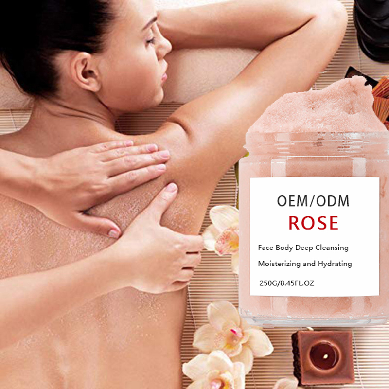 Aixin Private Label Organic Natural Body Face Coco Scrub Exfoliating Deep Cleansing Whitening Moisturizing Rose Body Scrub