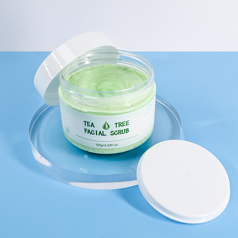 Beauty Cosmetics Skin Care Exfoliating Deep Cleansing Tea Tree Facial Scrub