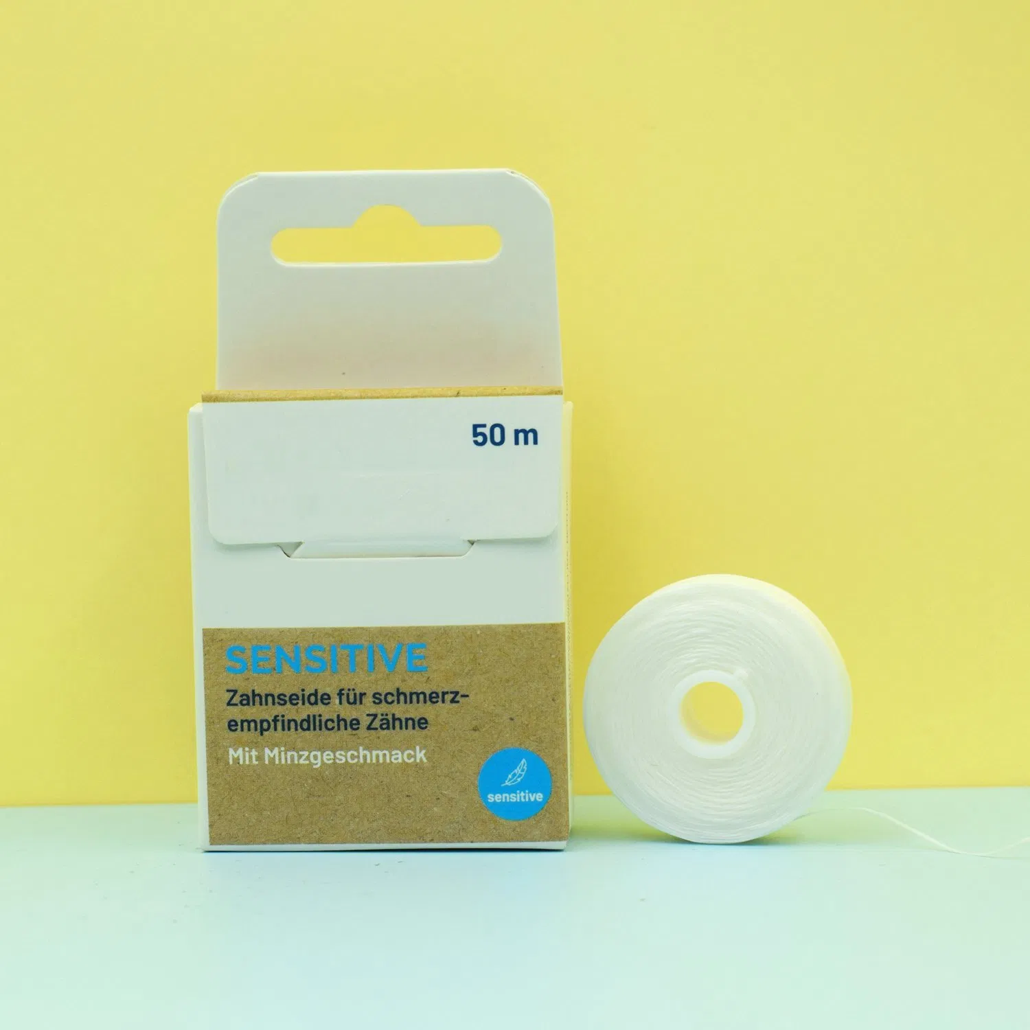 Nylon Floss Mint Flavor Biodegradable No Plastic Waxed Dental Floss