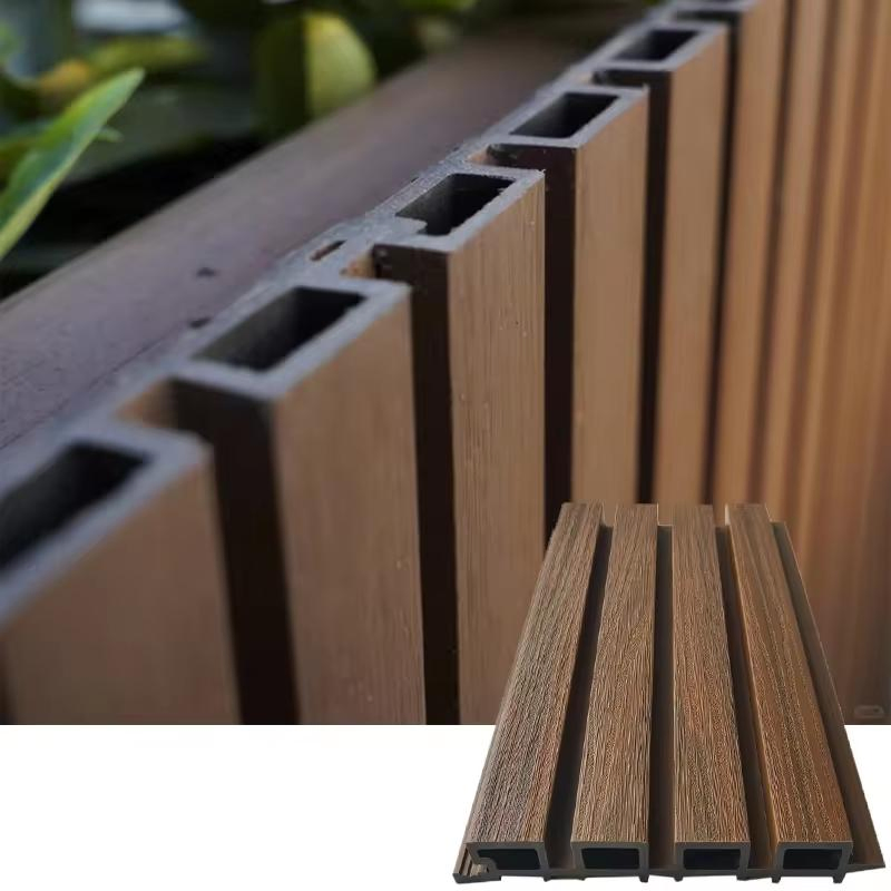 Waterproof Building Materials Wooden Grain Wall Cladding Board Outdoor WPC Wall Panel
