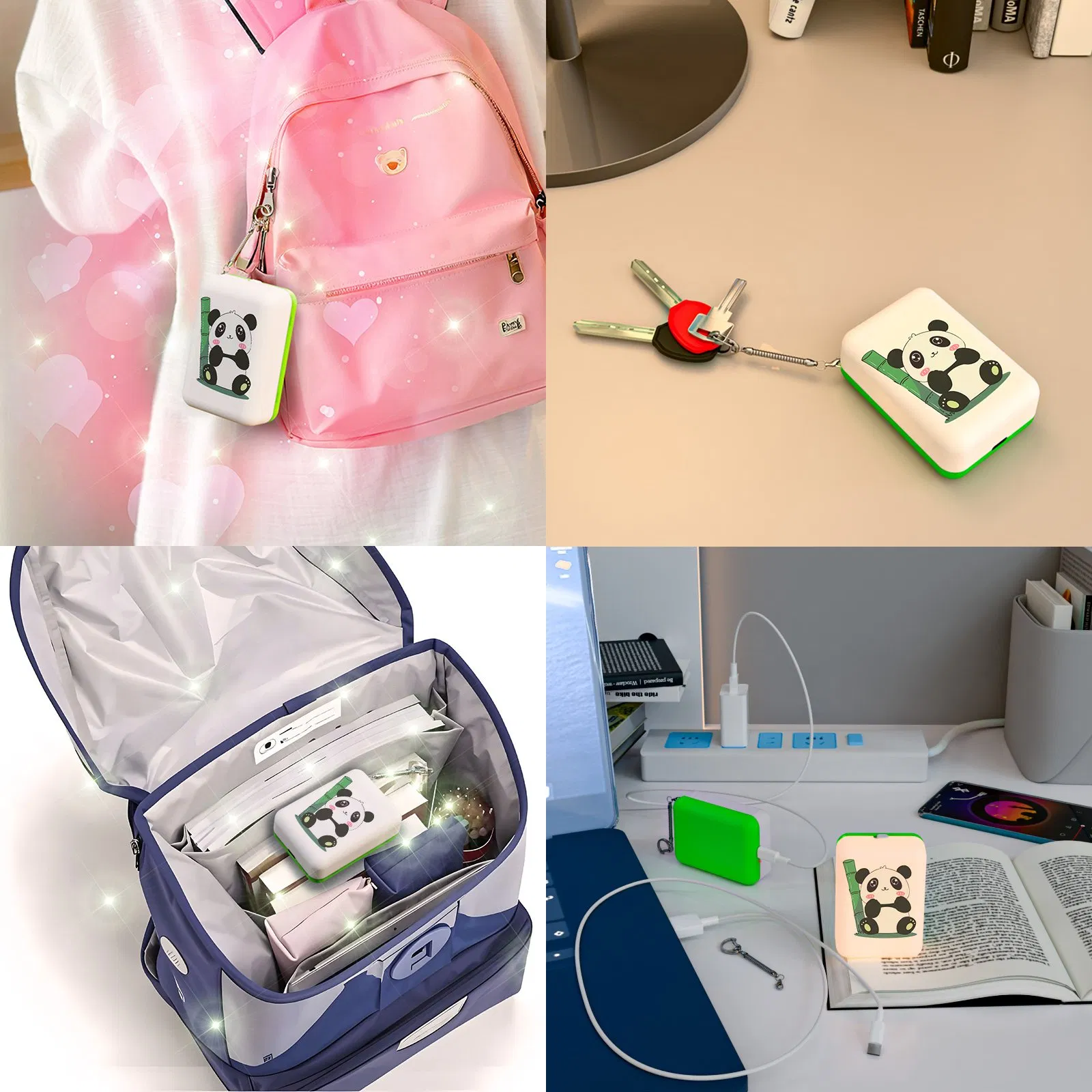 Брелок-фонарик Panda K12, перезаряжаемый