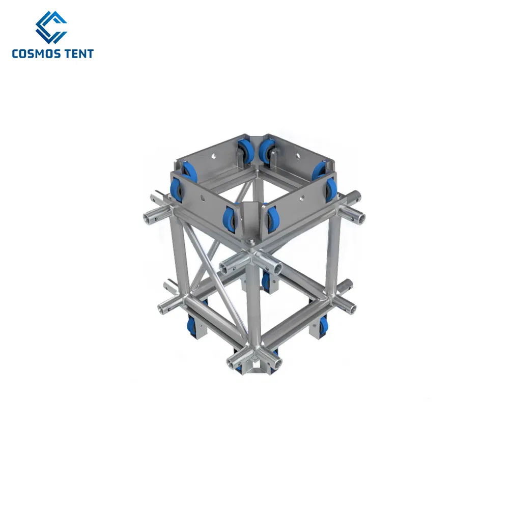 Outdoor Aluminum Stage Truss Roof Structure System Square Spigot Truss Display