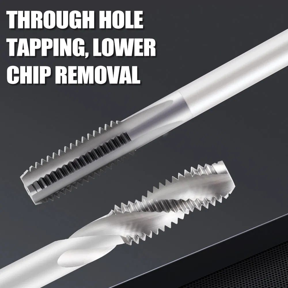 Sitelun Machine Tap Tungsten Steel Thread Tapping Drill Screw Tap CNC Tungsten Alloy Straight Flute Threading