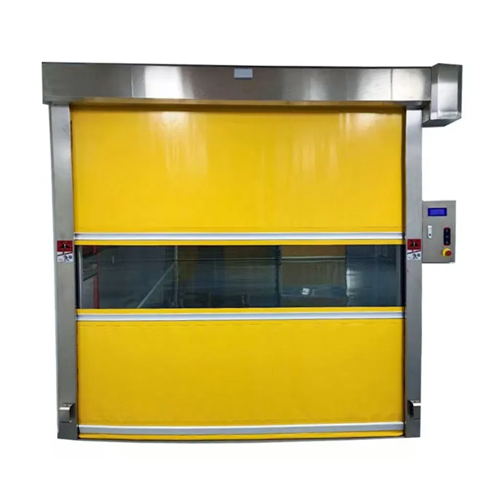 PVC Workshop Automatic Electric High Speed Rapid Roll up Shutter Industrial Fast Rolling Door Cold Storage Roller Garage Door
