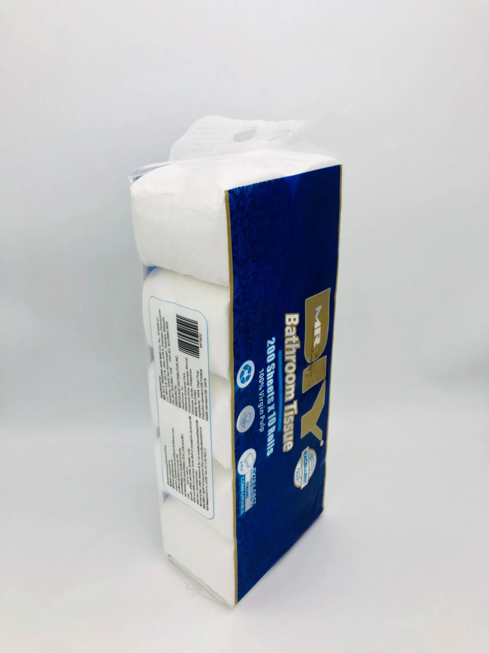 Embossed Native Wood Pulp Supports Dom/OEM Toilet Paper