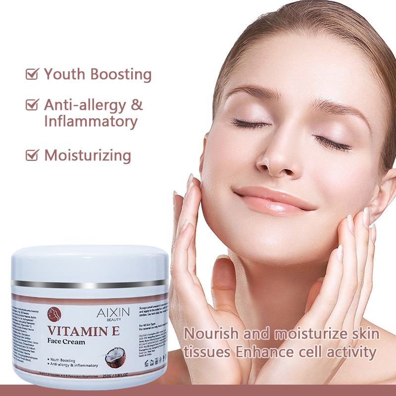 Beauty Cosmetics Skin Care Anti-Allergy & Inflammatory Coconut Vitamin E Face Cream