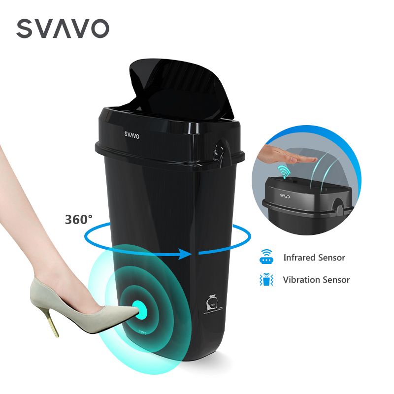 Сенсорная урна Svavo 12L для женской гигиены