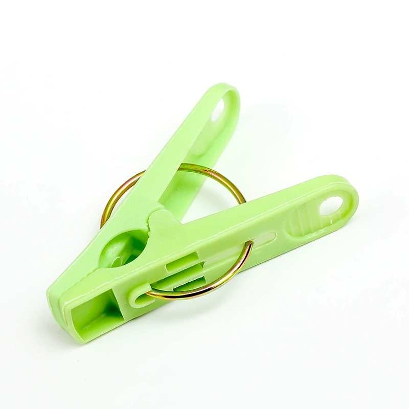2sets Solid Color Clip Plastic Clothes Drying Clip 20 Pieces Per Pack