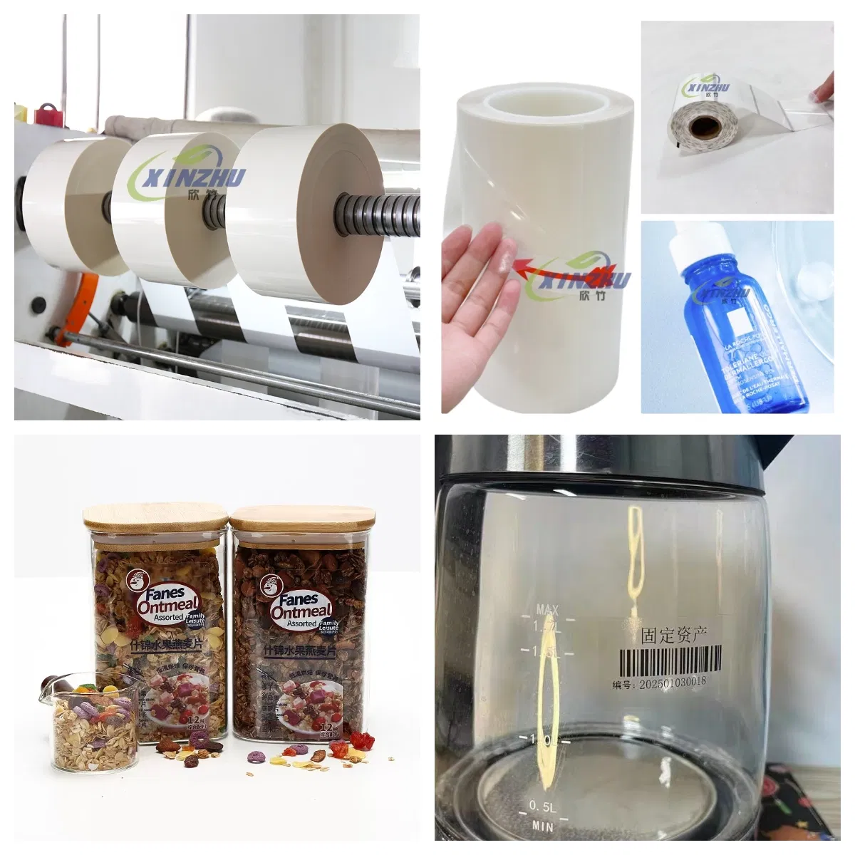 Customizable Transparent BOPP Self-Adhesive Label Material for Box Sealed Packaging Label