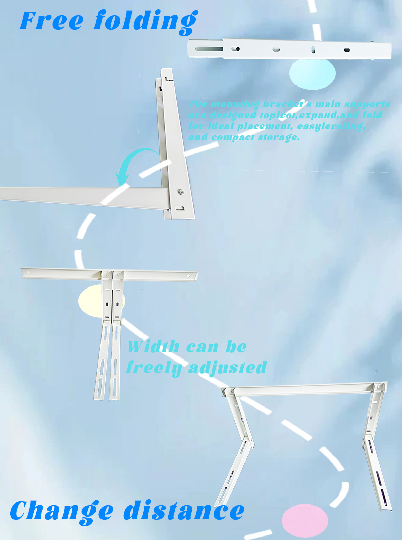 Jiahao Manufacture Heavy-Duty Universal Wall Bracket for Home Use Outdoor Air Conditioner Unit