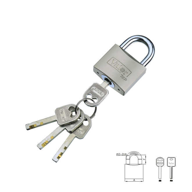 Factory Manufacture Solid Brass Arc Disc Padlock Stainless Steel Shackle Factory Pad Lock