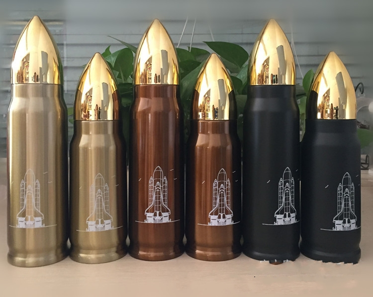 Wholesale 500/750/1000ml Stainless Steel Hiking Sublimation Bullet Tumbler