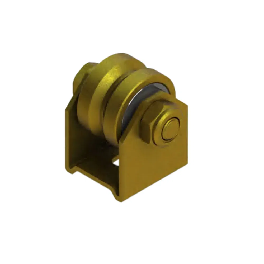 2 Inch Plate Fixed Sliding Door Roller Wheels