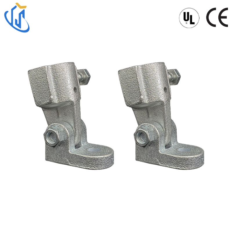 UL CE Certified Adjustable Seismic Base Connector for Top Beam and Steel Rod Bracing