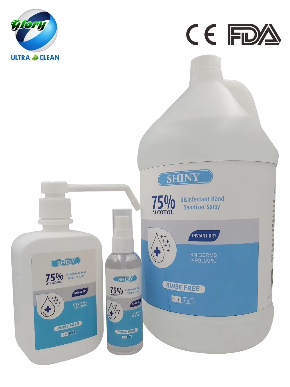 Hand Sanitizer Spray with Ce, FDA Certificate