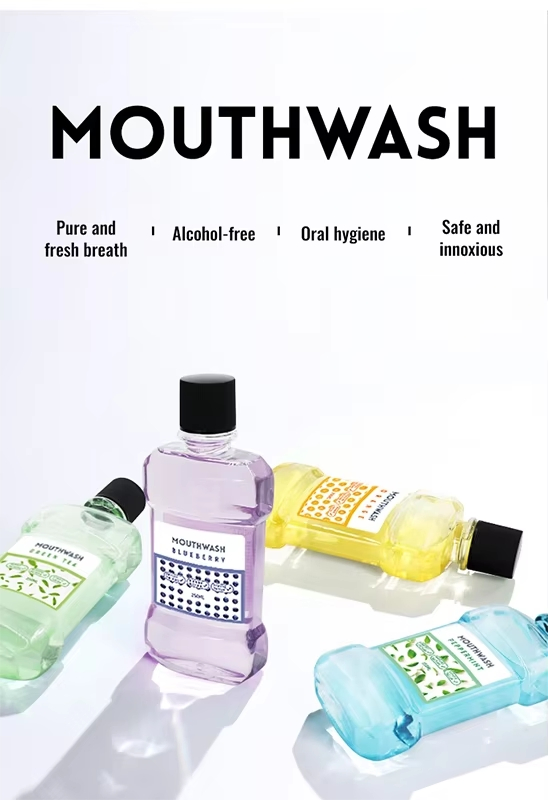 Tracey 30 Second Portable Fresh Breath Mint Flavor Mouthwash Non-Alcoholic Teeth Whitening Antibacterial Mild Non-Irritating