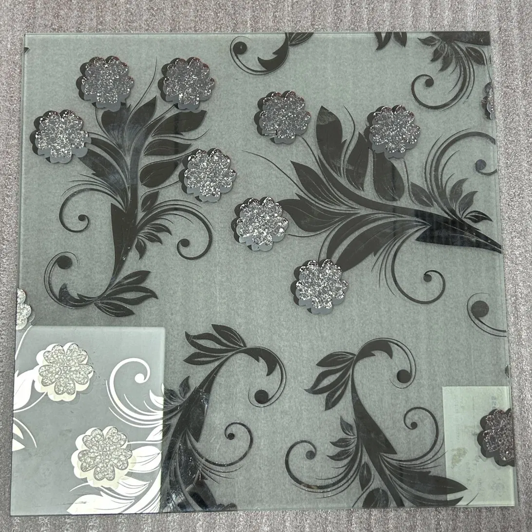 3-12mm Acid Etched Glass for Decoration/Patterned Glass/Titanium Coated Art Glass