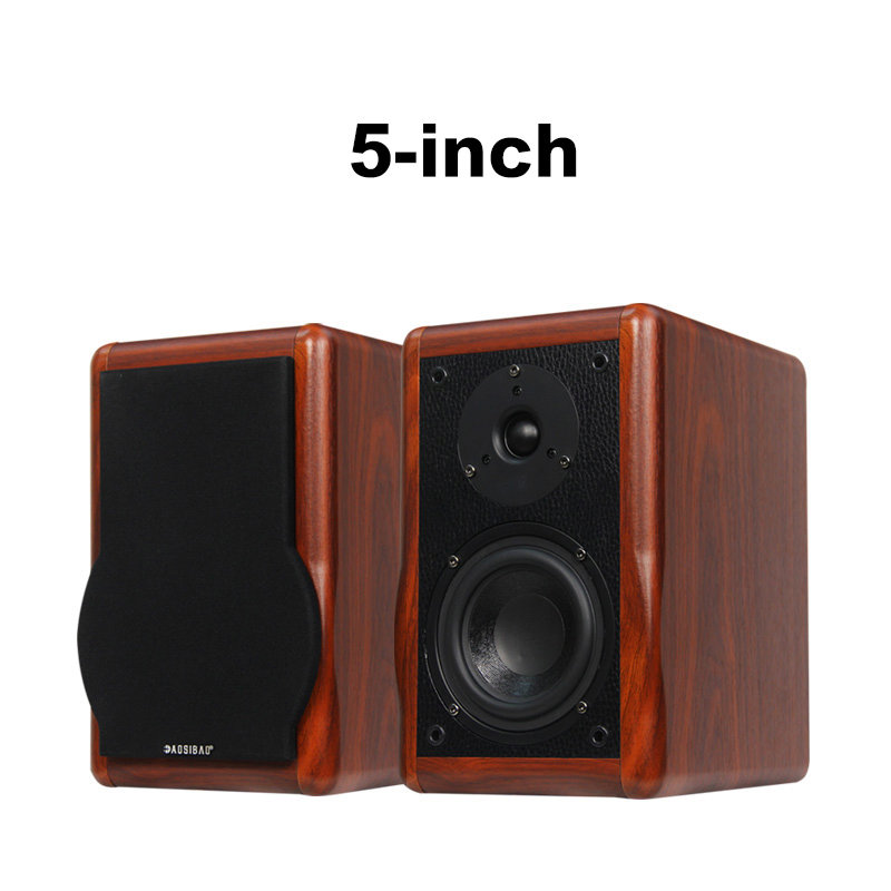 Passive Bookshelf Speakers 2 Way Home Theater Stereo Desktop 6.5-Inch