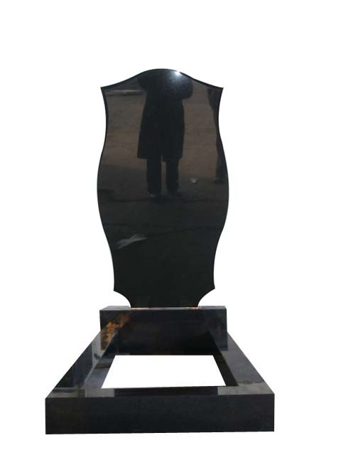 Granite Tombstone Design Luxury Tombstone Black Obsidian Plan for Gravestone