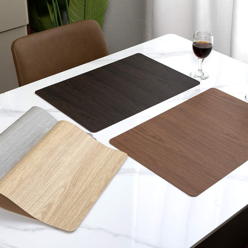 Placemat Elegant Nordic PVC Leather Table Mat - Waterproof & Oil-Proof