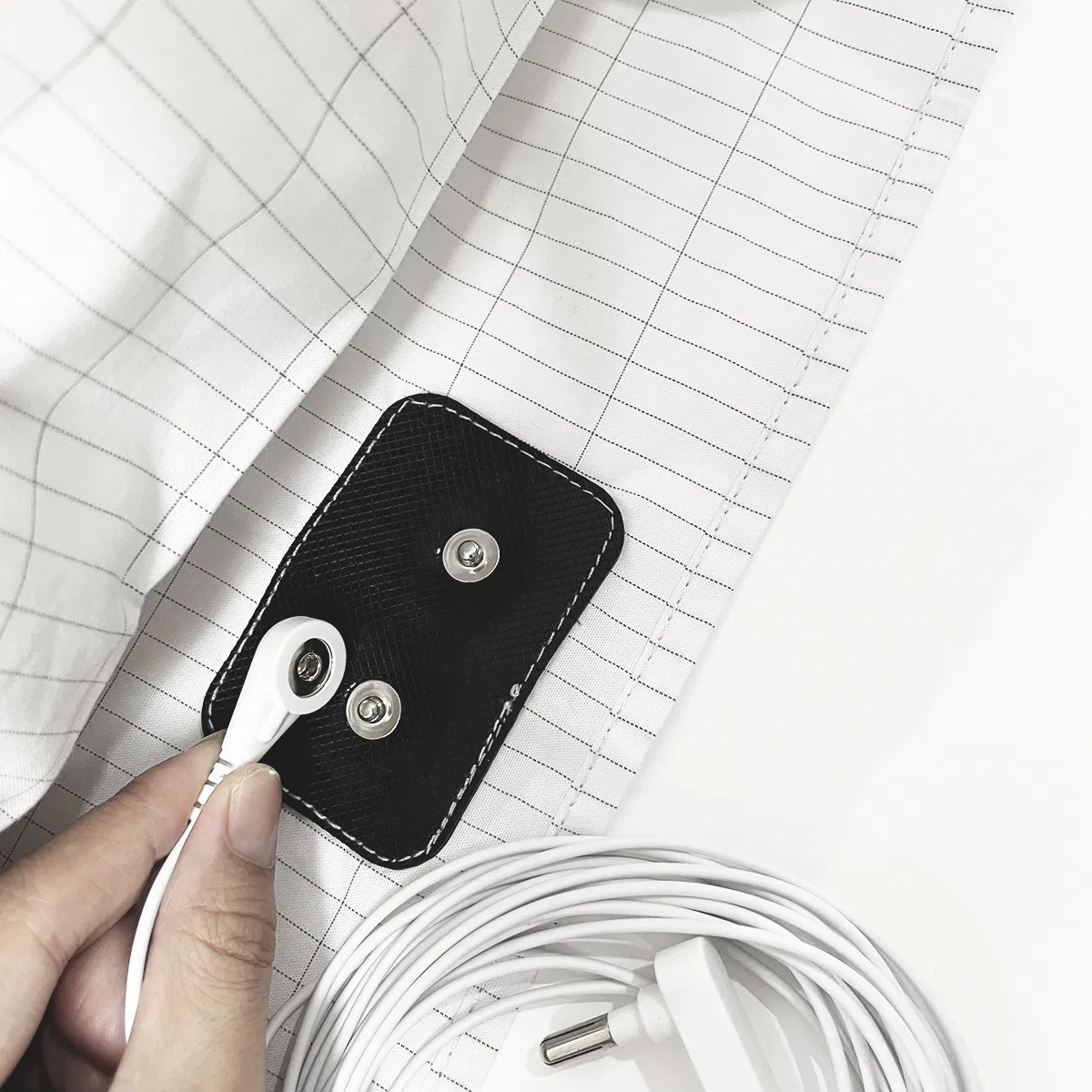 Soft and Comfortable Earthing Fitted Radiation-Proof Conductive Silver Fiber Grounded Health Pillowslip